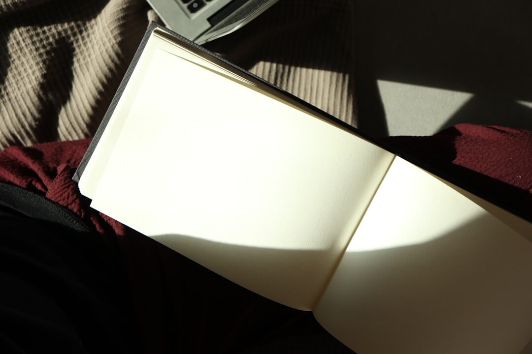 open book with dramatic lighting